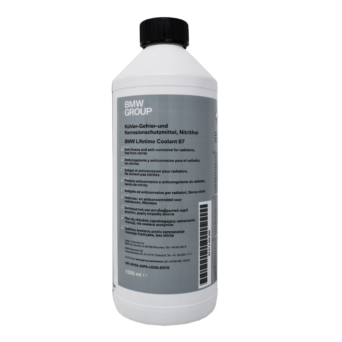 Genuine BMW Engine Coolant Antifreeze 1,5 L - 83512355290