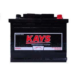 Kays - MFDIN55L - Kays Car Battery 12 V 55Ah - MFDIN55L of  Kays - Batteries